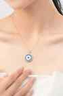 Collier pendentif femme KRE Prime argent sterling 925 forme ronde turquoise