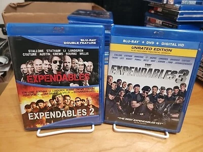 The Expendables / The Expendables 2 / Expendables 3 (Blu-ray, 2017) - Image 1 of 4