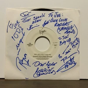 Shaggy, Nice And Lovely/Victoria’s Secret Jukebox 45rpm NM- AUTOGRAPHED The Band - Picture 1 of 4