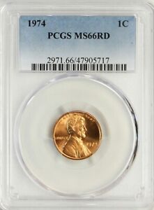 1974  Lincoln Cent  PCGS  MS66RD