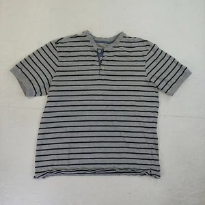 Weatherproof T-shirt size Large 1/4 button up casual striped skate surf - Picture 1 of 8