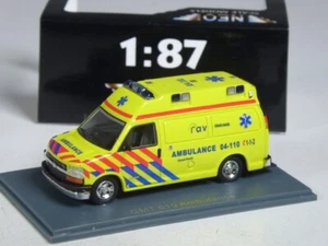 (KI-08-38) Neo Scale Models Chevrolet GMT 610 Ambulance Holland in 1:87 in OVP - Bild 1 von 2