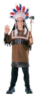 DISFRAZ DE GUERRERO CHEROKEE RUBÍ NATIVO AMERICANO NIÑO TALLA MEDIANA 11168 Foto 1 de 3