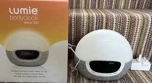 Lumie Bodyclock Shine 300 Alarm Clock with Radio, White - Picture 1 of 1
