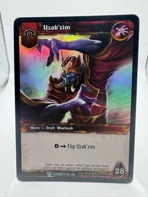 World of Warcraft TCG Elements Foil Hero Uzak'zim - Image 1 of 2