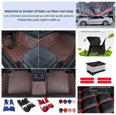 Toyota Alfombras Para arCro Coche Cueros De Tapetes De Cuero Piel prueba de agua - Image 1 of 4