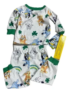 Bluey & Bingo 2 Piece Set Sleepwear Pajamas 12 Months Snug Fit - Picture 1 of 6