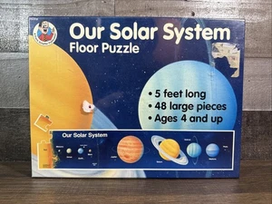 Unser Sonnensystem Bodenpuzzle / 48 große Teile / 5 Fuß lang / neu & versiegelt - Bild 1 von 3