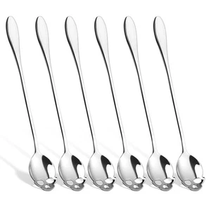 7.5 inches Long Handle Ice Tea Spoons Skull Stainless Steel Long Spoons for S... - Picture 1 of 7