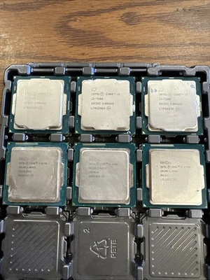 Lot Of 6 Intel CPU Processors *not Tested*      Bin8 - Image 1 of 4