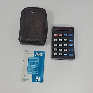 Vintage Summit MR8 Taschenrechner mit Etui UNGETESTET / für Ersatzteile - Bild 1 von 12