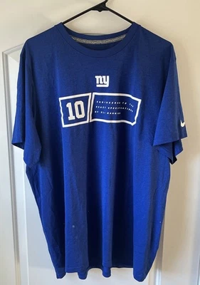 Camiseta Nike Dri Fit New York Giants para hombre XL azul Eli Manning Engineered Foto 1 de 4