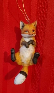 Entzückendes handbemaltes Porzellan Fuchs Ornament. 3 1/2" Neuwertig - Bild 1 von 10