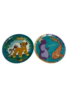 Two Vintage 90s The Lion King Simba Zak Designs 8” Plate Kids Timon And Nala. - Picture 1 of 5
