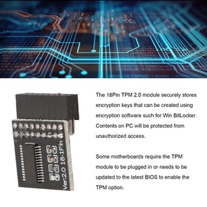 TPM 2.0 Module LPC Interface Stable High Safety Material 18Pin LPC Module Fo NEW - Bild 1 von 12