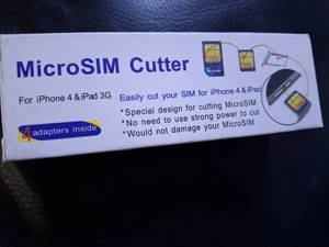 4in1 Sim Card Adapter Kit Nano to Micro Sim Card Converter Set, Sim Removal Tool - Picture 1 of 3