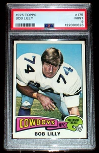 Bob Lilly #175 Topps 1975 PSA 9 Dallas Cowboys - Imagen 1 de 3
