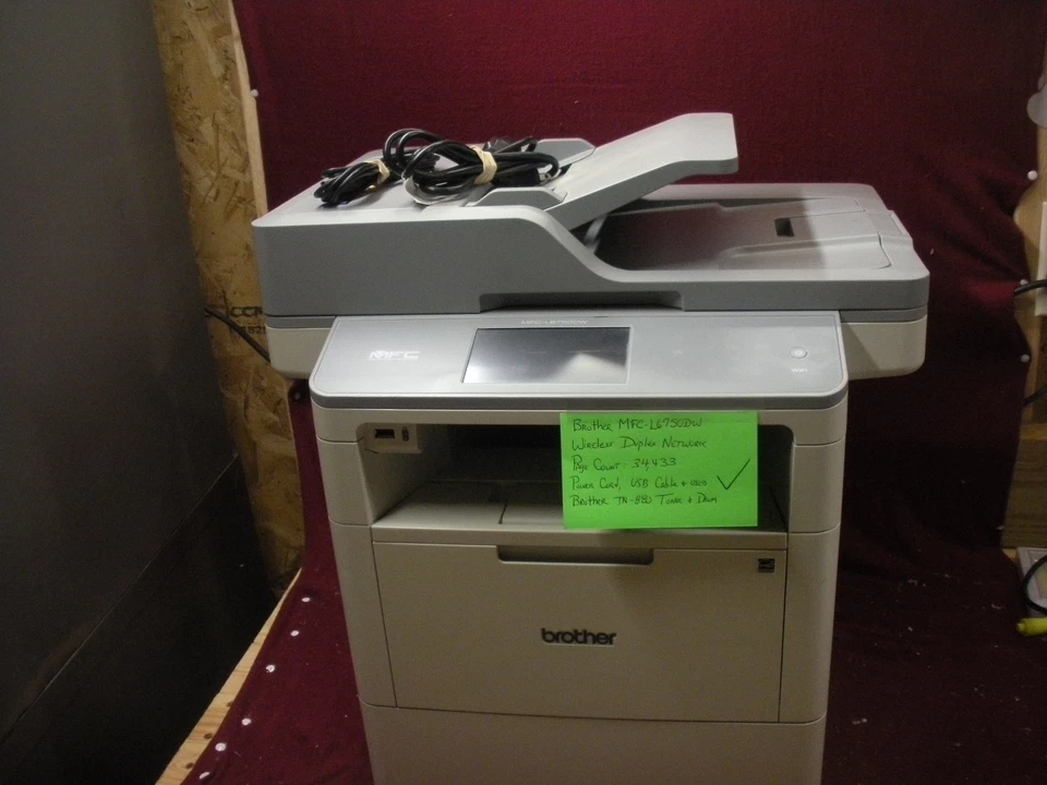 Brother MFC-L6750DW Wireless Duplex Printer Page Count 34,433 - Image 1 of 4