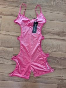 Neu mit Etikett! Club Exx by DollsKill Diva Bodyd That Samt Cut Out Strampler NEU Gr. S - Bild 1 von 7