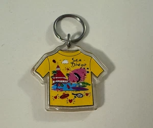 San Diego T-shirt Key Chain Ring Accessory Souvenir Gift - Picture 1 of 3