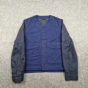 Albam Jacket Mens Medium Blue Overshirt Utility Workwear Factory Size 3 England - Picture 1 of 10