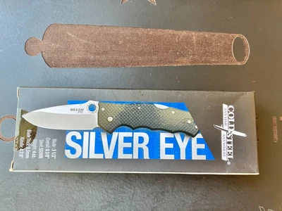 Cold Steel Silver Eye Folding Pocket Knife, New, Carbon Fiber Handle, CS-62QCFB - Image 1 of 4
