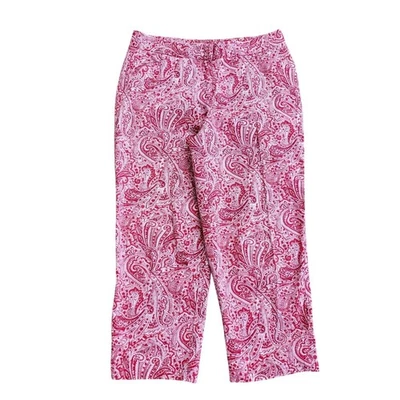 Pantalones Talbots Mujer Talla 33x24 Rosa Informales Frente Plano Recto Elastizado Etiqueta 8 Foto 1 de 4
