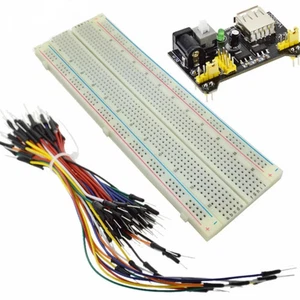 Módulo de fuente de alimentación de placa de pan MB102 con cables de puente sin soldadura kit hágalo usted mismo - Imagen 1 de 3