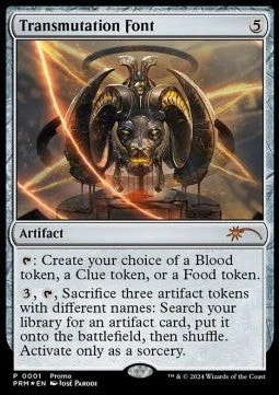 Magic/MTG Transmutation Font PROM- Mythic Englisch NM Foil - Bild 1 von 2