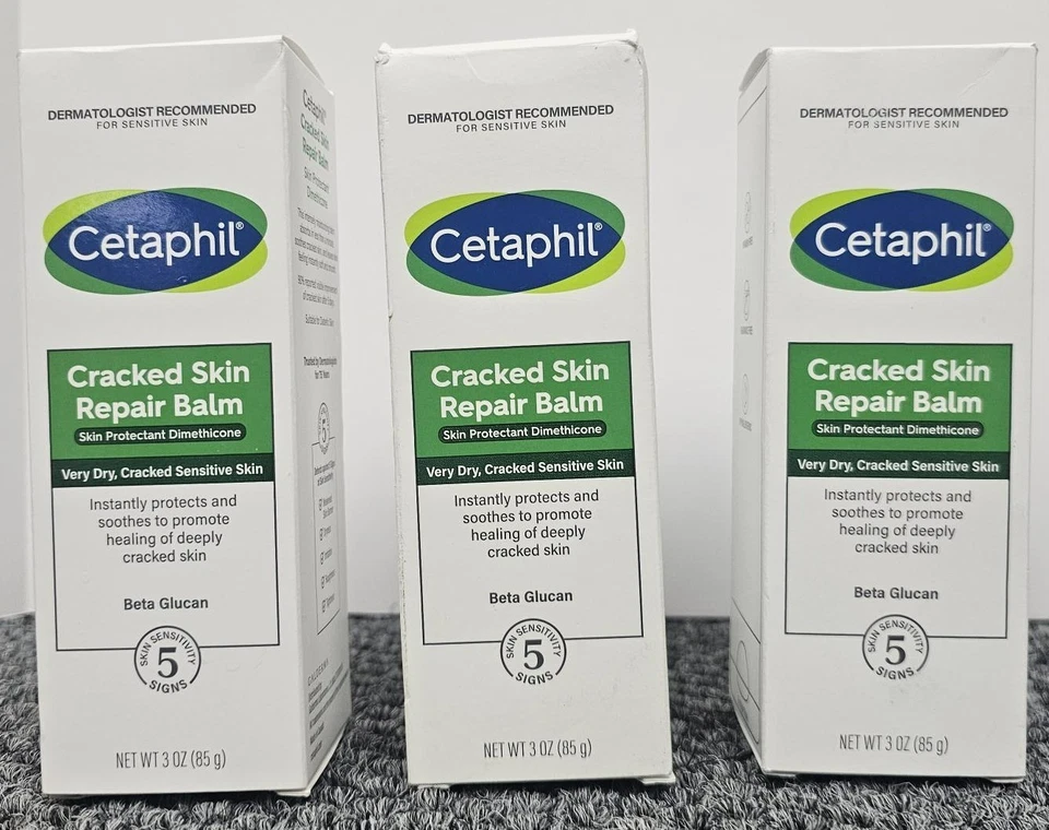 Cetaphil Cracked Skin Repair Balm 3 oz For Very Rough & 3 Ounce (Pack of 1)