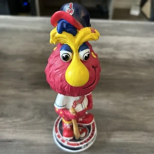 Cleveland Indians Slider Mascot Bobblehead Good Chipped Paint See Pic Yellow - Picture 1 of 3
