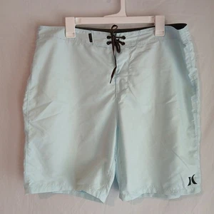 Hurley Swim Trunks Light Teal Blue Size 36 - Picture 1 of 9
