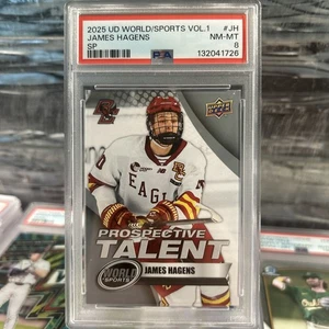 2025 Upper Deck World of Sports Prospective Talent SP James Hagens #JH - Imagen 1 de 2