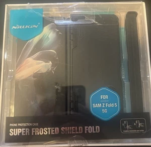 For Samsung Z Fold5 5G Frosted Shield Matte Detachable Stand S-Pen Holder Case - Picture 1 of 5