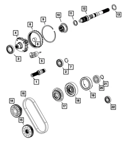 Genuine Mopar Input Gear 68404857AB - Picture 1 of 3