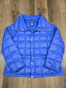 Chaqueta acolchada Ralph Lauren para mujer grande azul real cremallera completa cuello falso nieve - Imagen 1 de 18