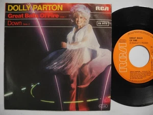 DOLLY PARTON Great Balls Of Fire / Down 45 7" single 1979 Germany EX - Picture 1 of 2