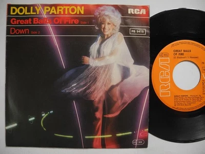 DOLLY PARTON Great Balls Of Fire / Down 45 7" single 1979 Germany EX - Image 1 of 2
