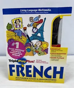 Living Language Multimedia Triple Play Plus French PC Multimedia Age 8+ Sealed! - Picture 1 of 5