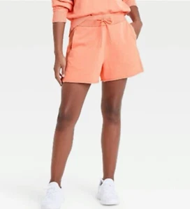Pantalón Corto Mujer Melocotón Elastizado Tiro Medio Terry 3 3/4 Joy Lab Talla M Nuevo - Imagen 1 de 3