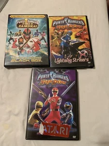 Lot Of 3 Power Rangers DVDs Super Samurai Ninja Storm - Picture 1 of 12