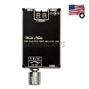 ZK-1001B Audio 100W Bluetooth Power Amplifier Board Mono Amp TWS TPA3116D2 US - Picture 1 of 20