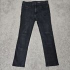Outerknown Sea Jeans Men's 32X30 Ambassador Slim Straight Black Denim Faded