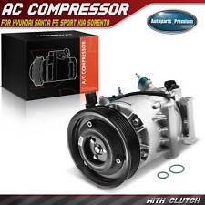 AC Compressor with Clutch for Hyundai Santa Fe Sport 13-18 Kia Sorento 2.0L 2.4L