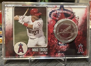 Mike Trout Los Angeles Angels 2021 Highland Mint Coin - Picture 1 of 1