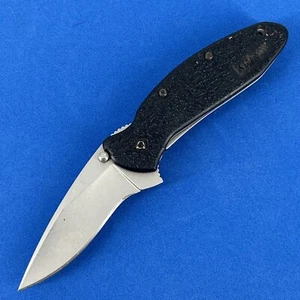 Kershaw Scallion 1620ST Folding Pocket Knife; Flipper Serrated Blade - Very Good - Picture 1 of 8