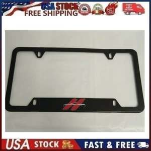 Do-dge Chall-enger RT Aluminum Alloy 4-Hole License Plate Frame - Sty 1 - Black- - Picture 1 of 8