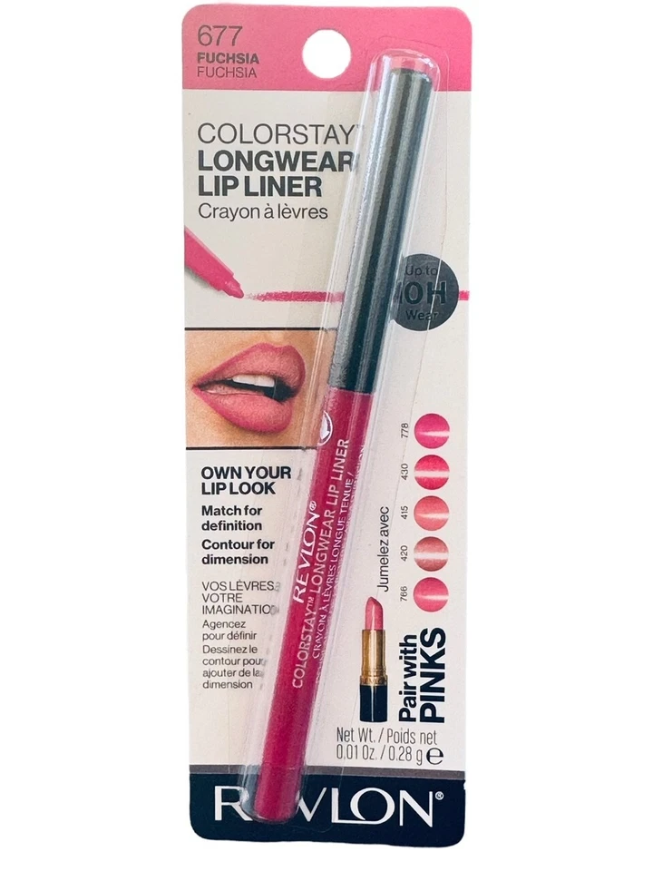 Revlon ColorStay Lip Liner Pencil with Built-in Sharpener - #677 Fuchsia - Image 1 of 1