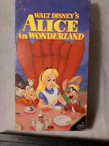 Disney's Alicia en el País de las Maravillas VHS Vintage Raro Estuche Deslizante Variación - Imagen 1 de 5