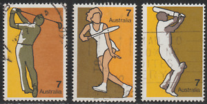 Australia 1974 SC# 592 - 595 - Three Different stamps - Used Lot # 098